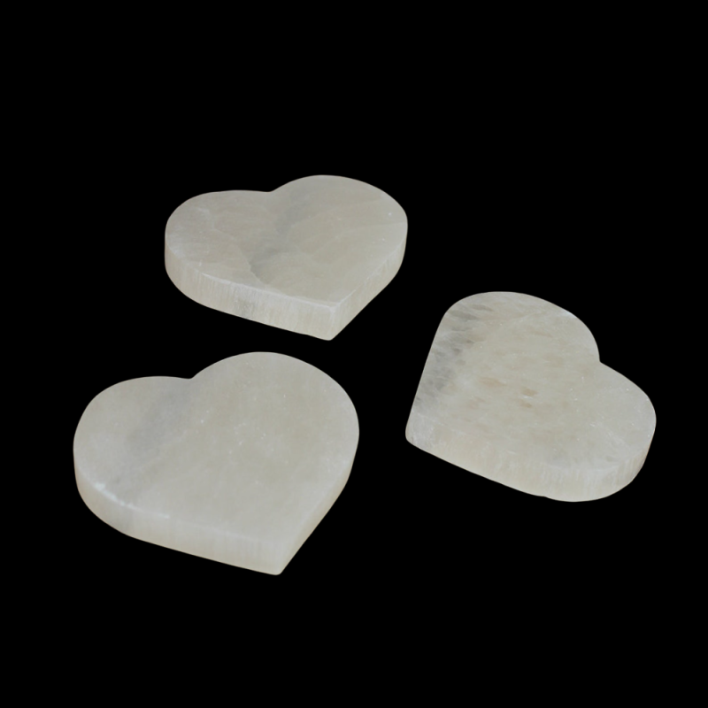 Selenite Heart charging plate - Reference: SP4