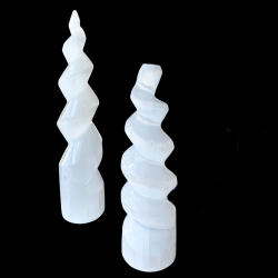 SELENITE SPIRAL TOWER  - Reference: ST2