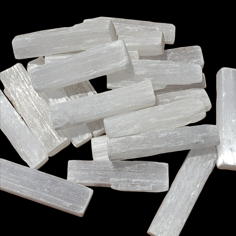 Rough White Selenite Sticks - Reference: N3