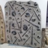 Wall Plate Fossil Goniatite & Orthoceras - Reference: P1