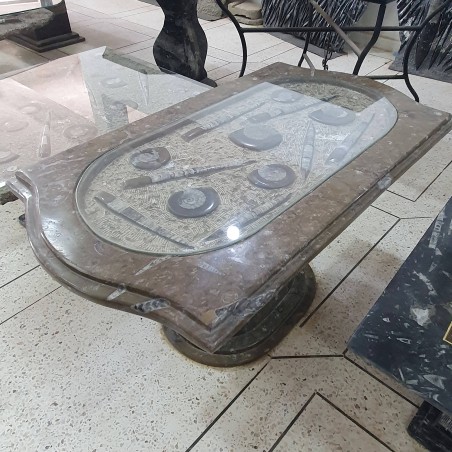 Fossil Marble Table - Reference: T14