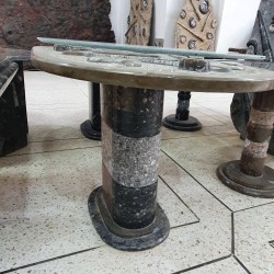 Fossil Marble Table - Reference: T23