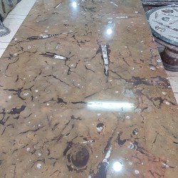 Large Fossil Marble Table - Reference: T24
