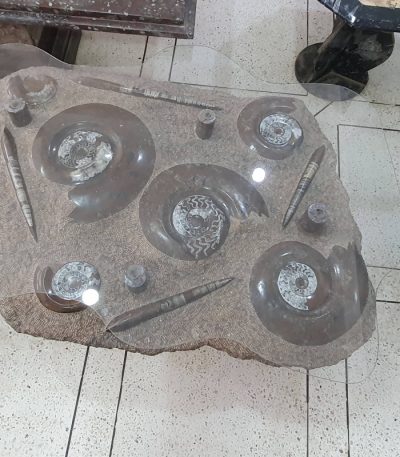 Vintage Fossil Stone Coffee Table