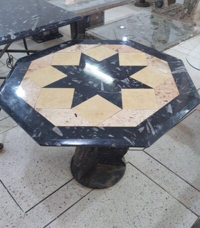 Moroccan Fossil Marble Table