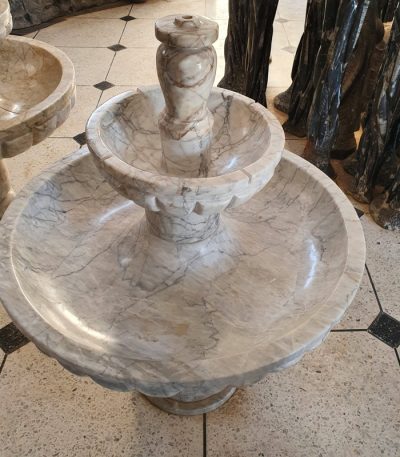 Marble Fossilized Rock Fountain