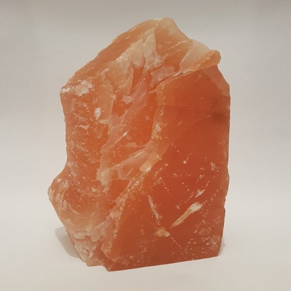Orange Selenite Lamp