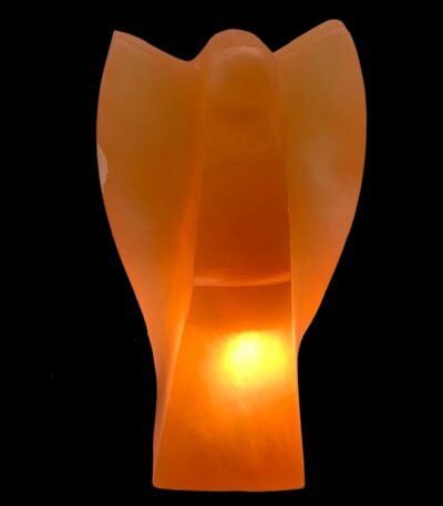 Selenite Angel Lamp