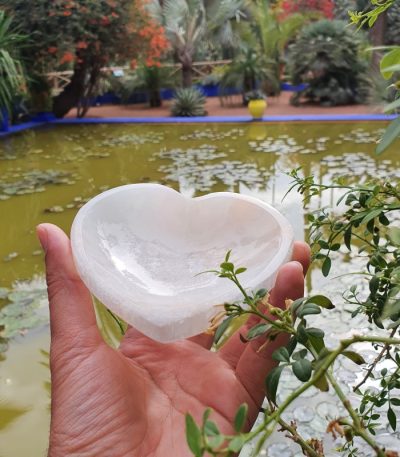 Heart Shaped Selenite Bowl