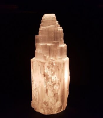 Selenite Iceberg Crystal Lamp