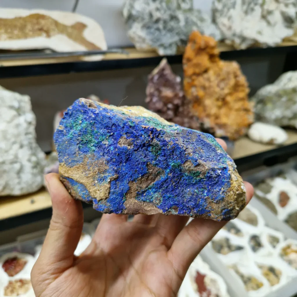 Azurite crystal