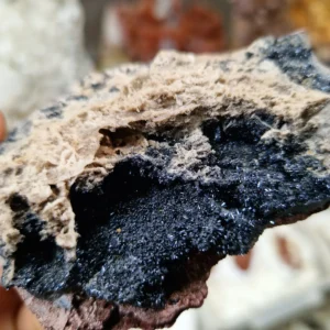 goethite crystals Botryoidal goethite mineral specimen with metallic luster from Morocco